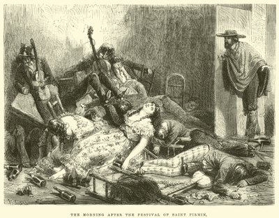 The Morning After the Festival of Saint Firmin by Edouard Riou